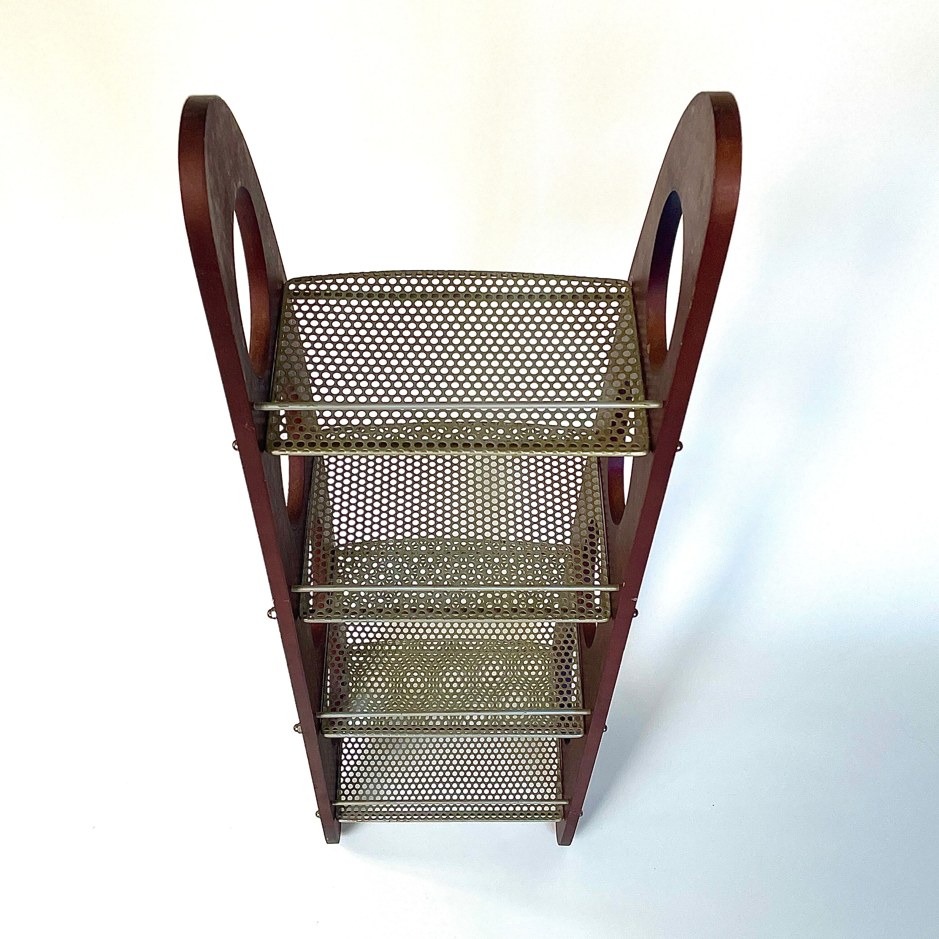 Midcentury vintage foot bookcase