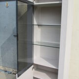 Backlit display case, oak and ceramic, very trendy