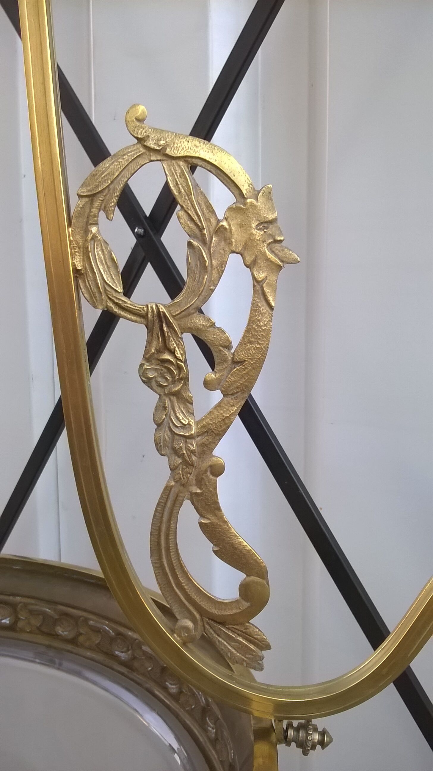 Brass Chandelier And Glass Paste Napoleon III