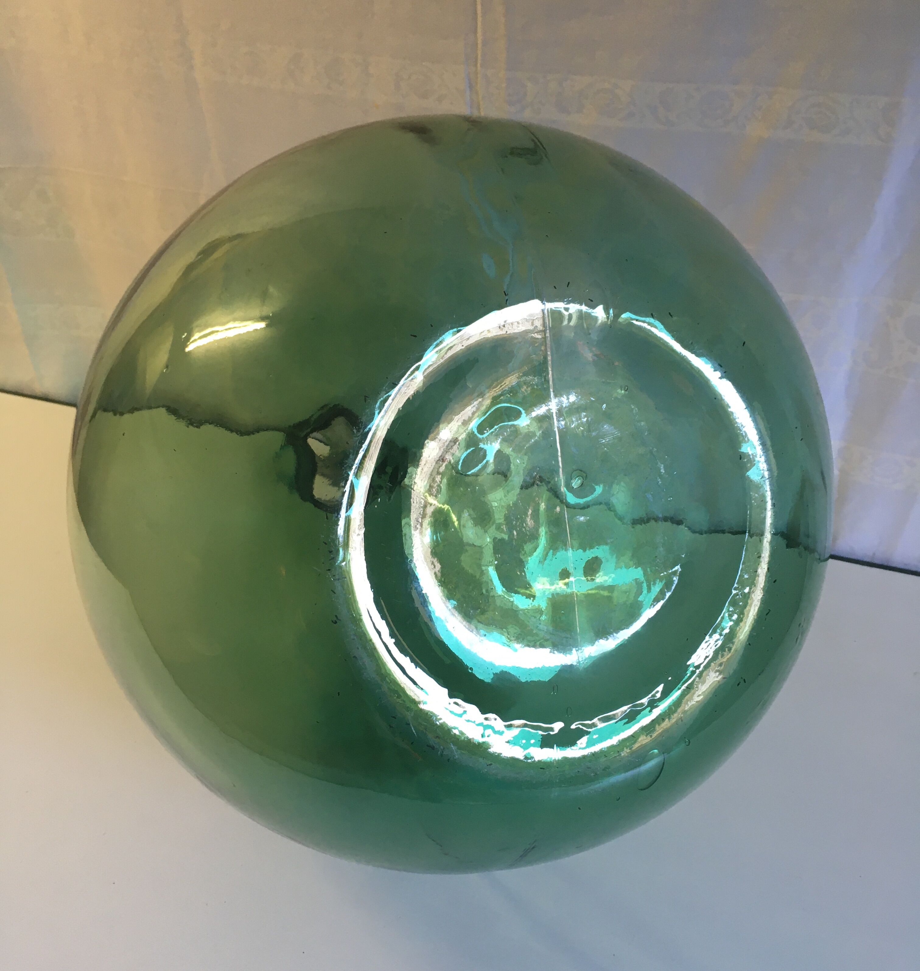 Demijohn 40L in green glass