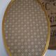Miroir oval doré 63x37cm