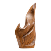 Sculptural form in solid elm
