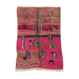 Moroccan Berber carpet Boujaad with colorful patterns 252x168m