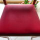 Pair of bridge chairs in red skai
