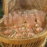 Set of twelve foot glasses Rosaline D'arcoroc Luminarc