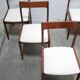 Set of 6 vintage Scandinavian teak chairs