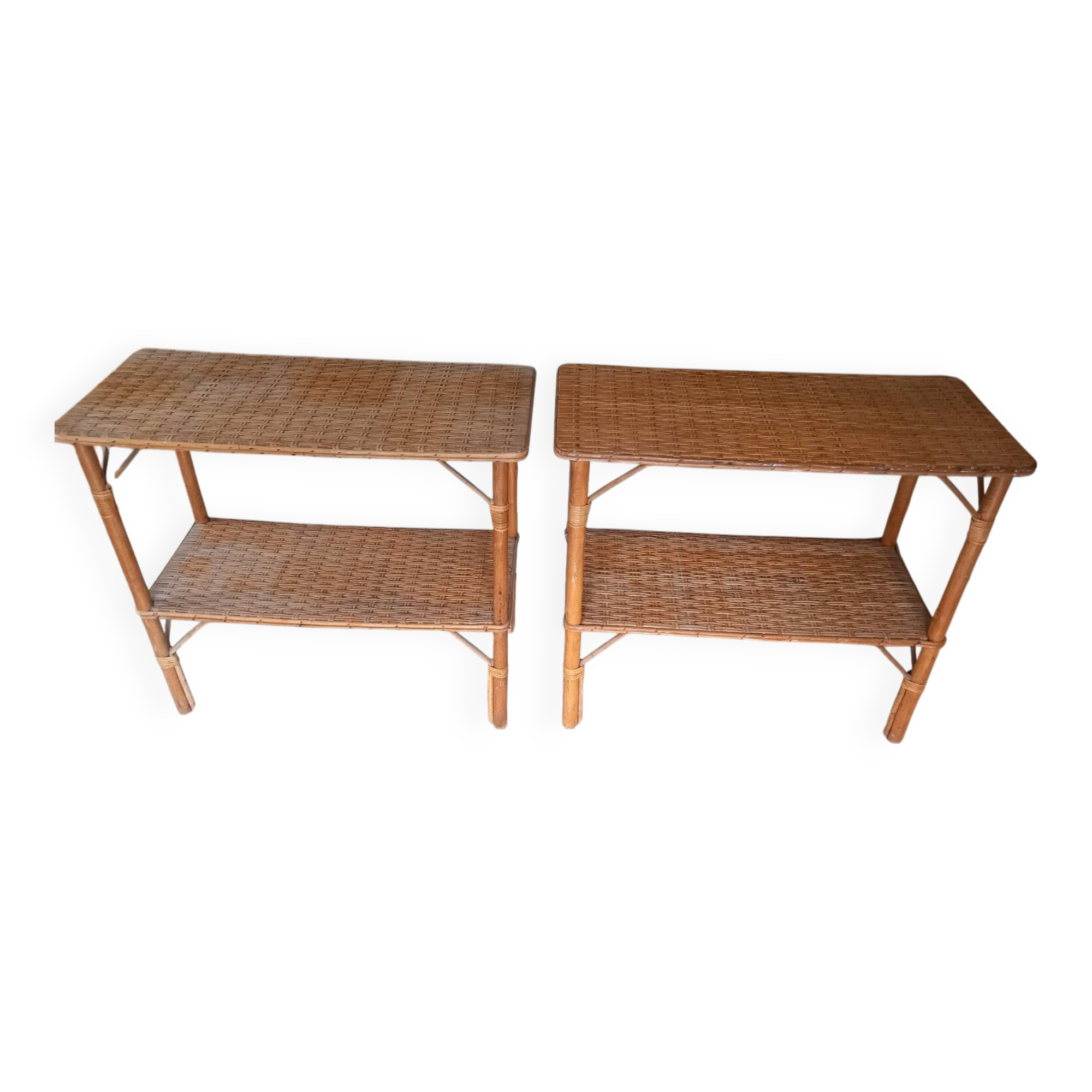 Vintage Rattan Consoles