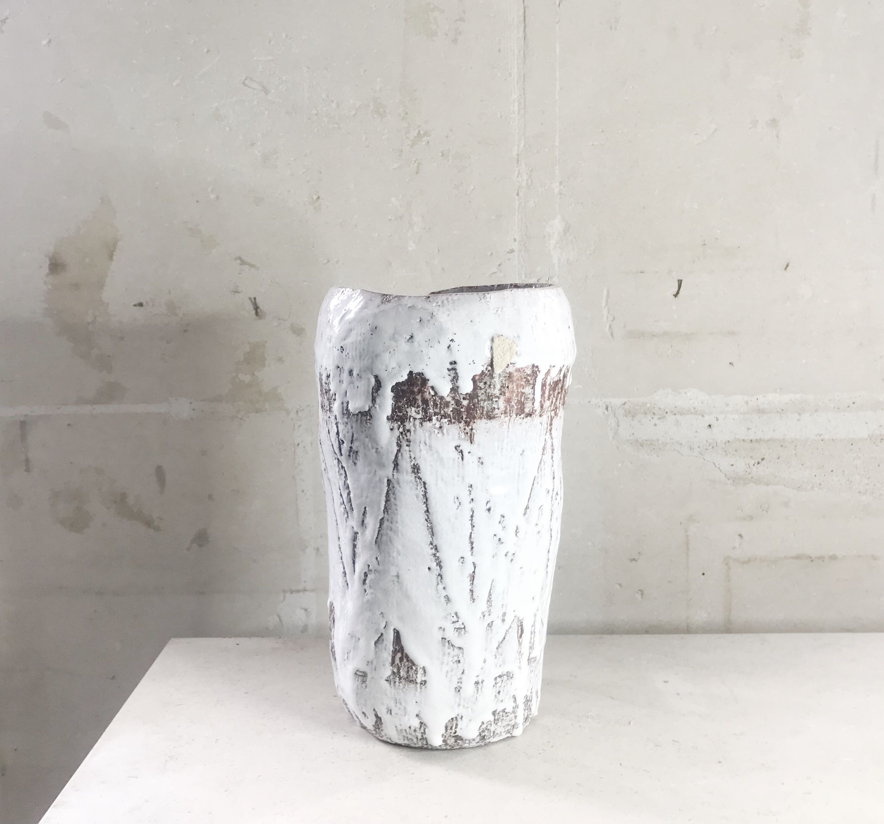 Raku vase, 1970