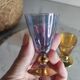 Harlequin blown crystal glasses