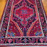 Burgundy Persian rugs pink and midnight blue