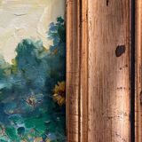 Tableau HST "Sunflower Fields" signed + frame