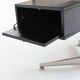 Bureau d'angle exécutif Abbondinterni en acajou et verre, Italie, 1970