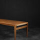 Vintage Classic Mid-Century Scandinavian Modern Teak Coffee Table with Pull-Out Tops