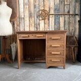 Oak half-minister's desk (renovated)