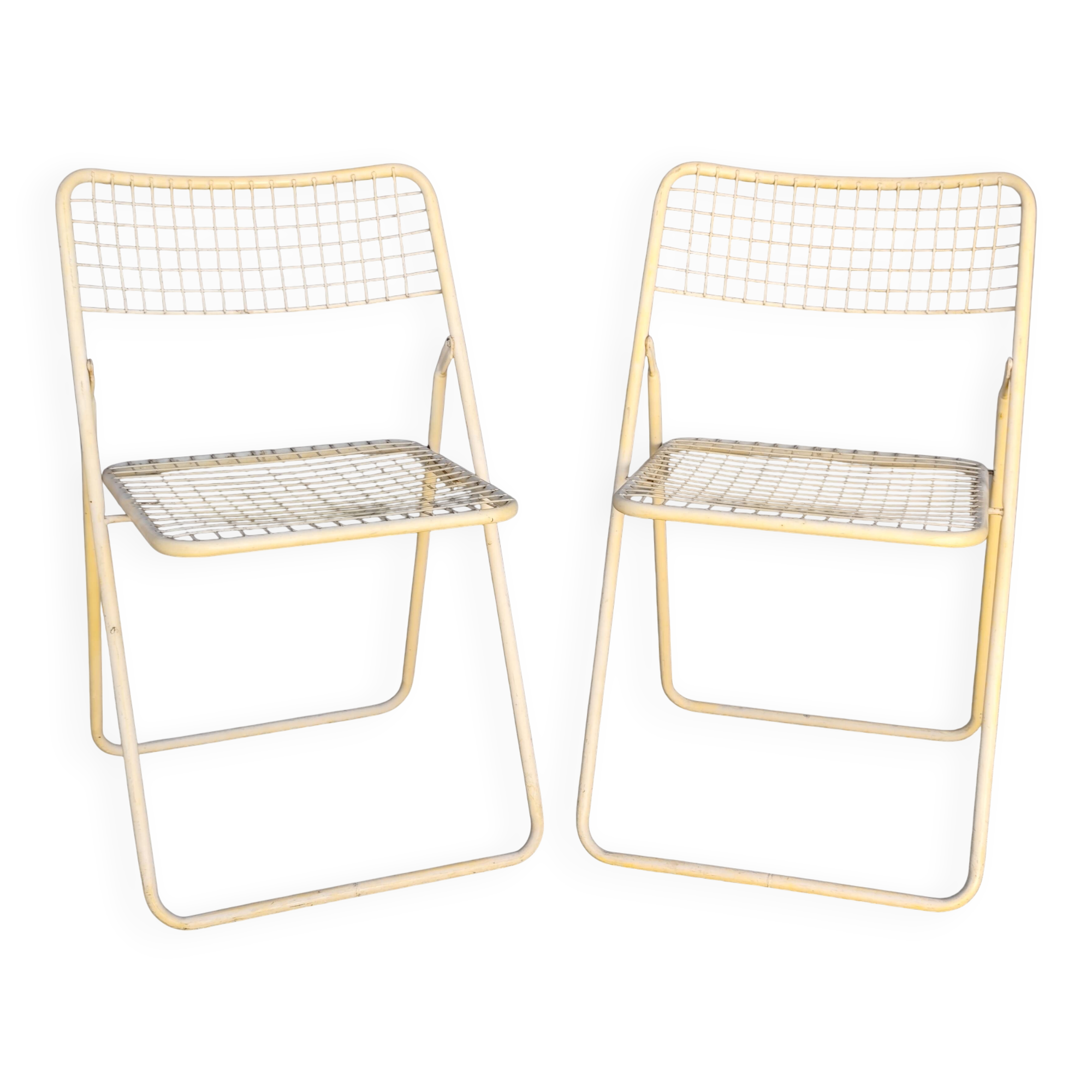 Pair of vintage folding chairs by Niels Gammelgaard