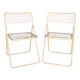 Pair of vintage folding chairs by Niels Gammelgaard