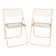 Pair of vintage folding chairs by Niels Gammelgaard