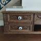 Gradin de bureau ancien en chêne sculpté