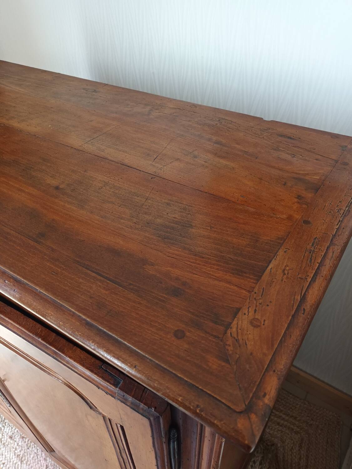 High walnut sideboard, early 20th century