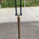 Vintage Italian floor lamp Zid (1996) in Loup & Brass finish with dimmer.