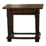 Primitive side table from the early 19th century in pine, Danish baroque cabinetmaker.