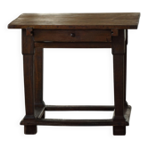 Table d'appoint primitive du début du XIXe siècle en pin, ébéniste danois baroque