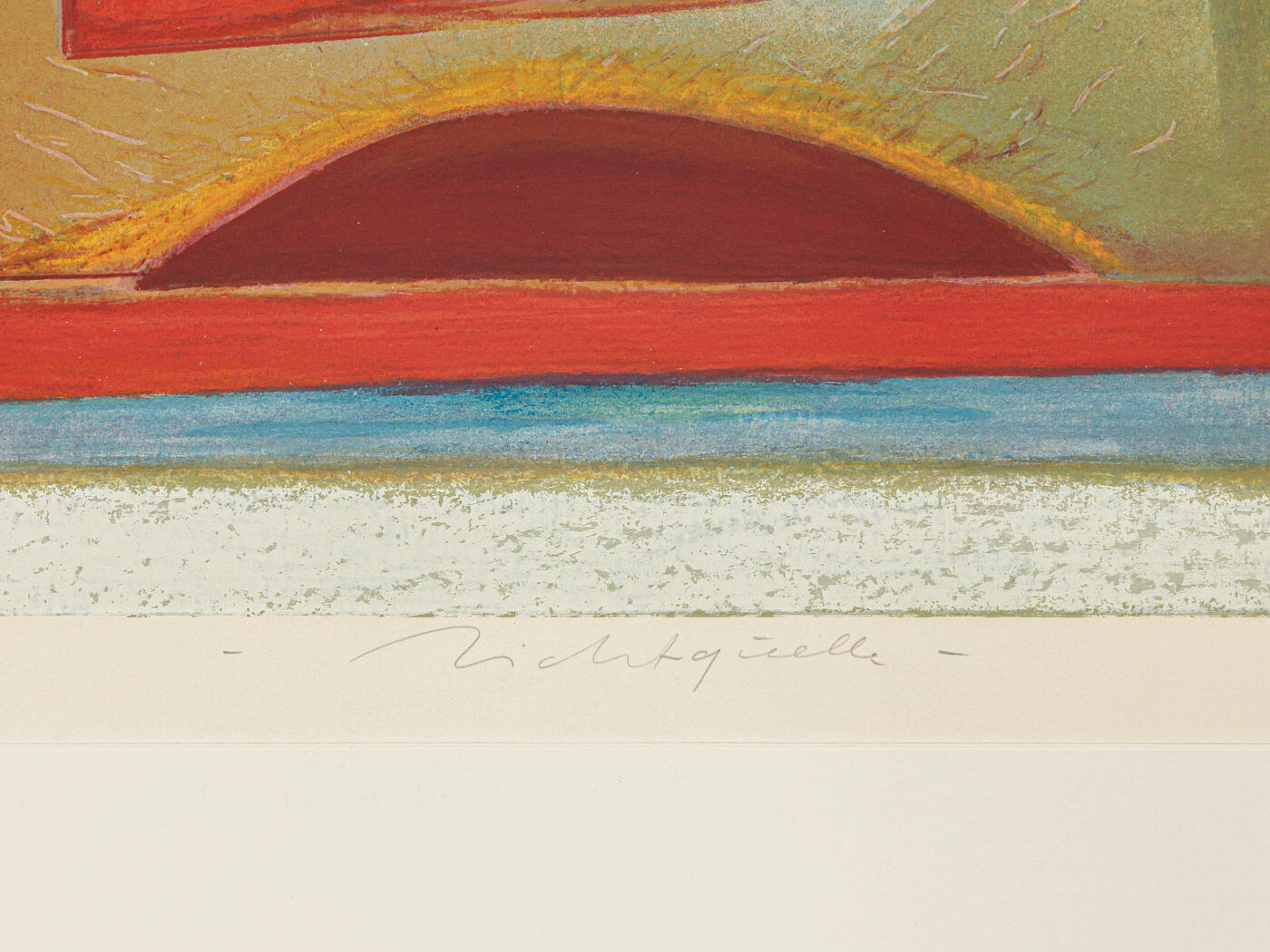 Lichtquelle, Serigraph in Colors, 83 x103 cm