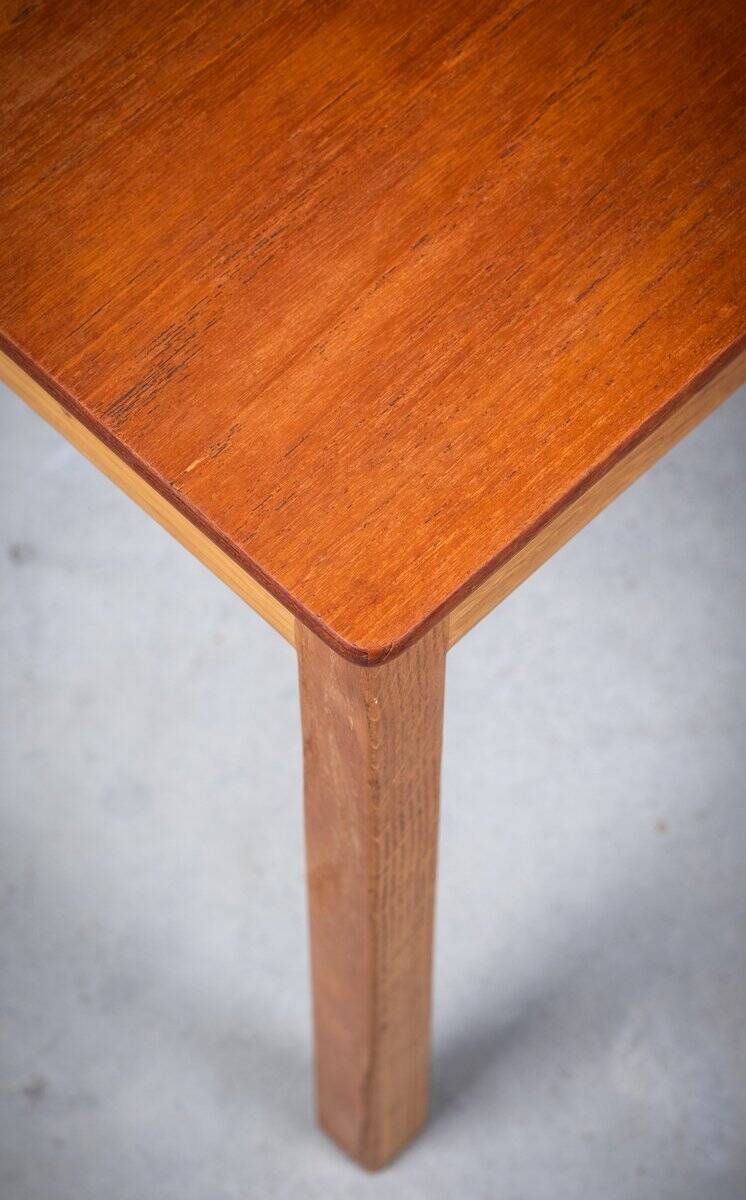 Side Table in Teak and Oak, Denmark, 1960s