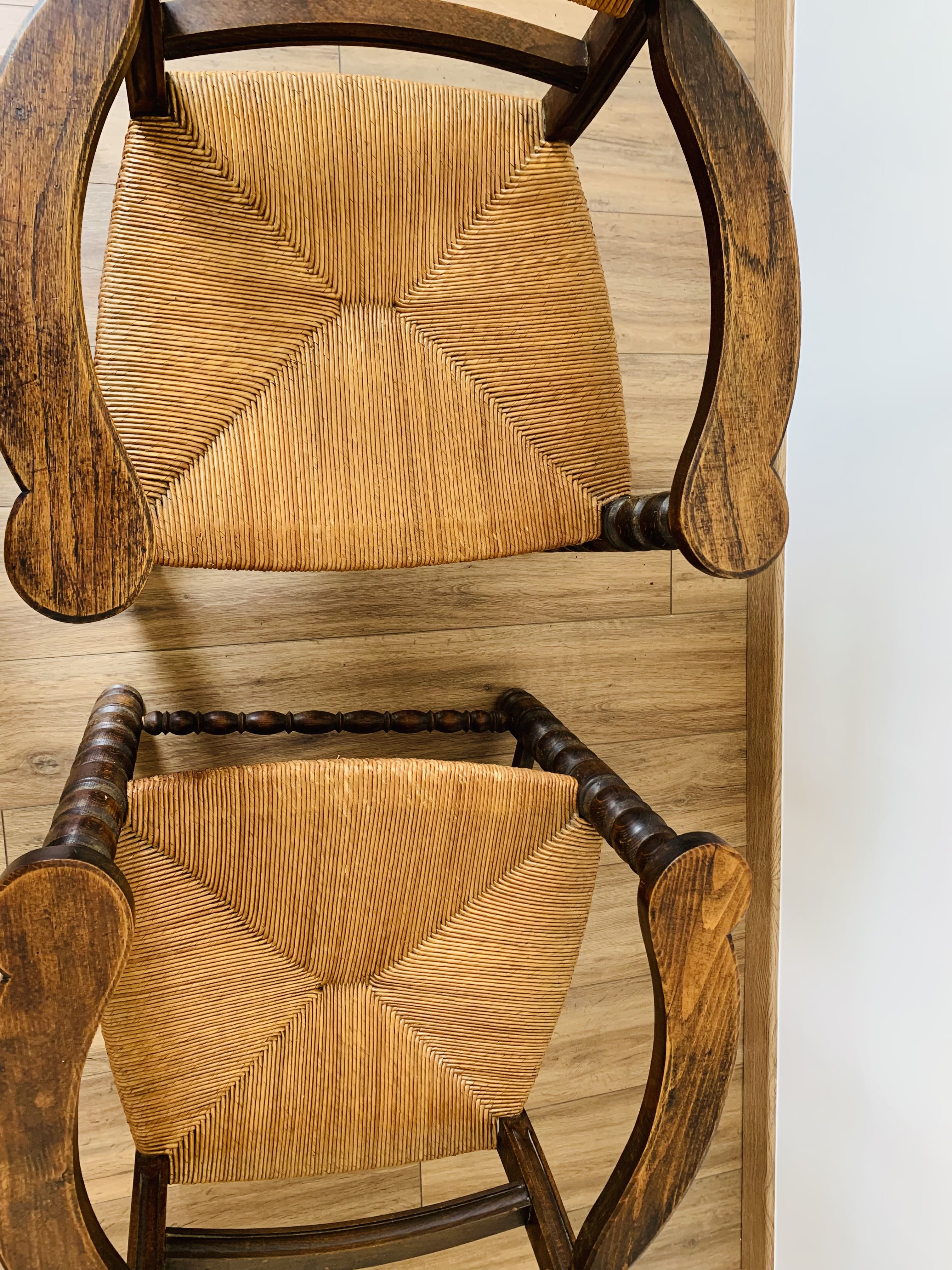 Pair of mulched armchairs