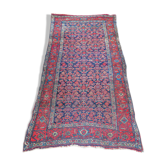 Tapis d'orient ancien fait main persan couloir bidjar 2,17 x 1,08 m