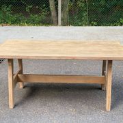 Monastery dining table stripped in oak 170cm 1950s