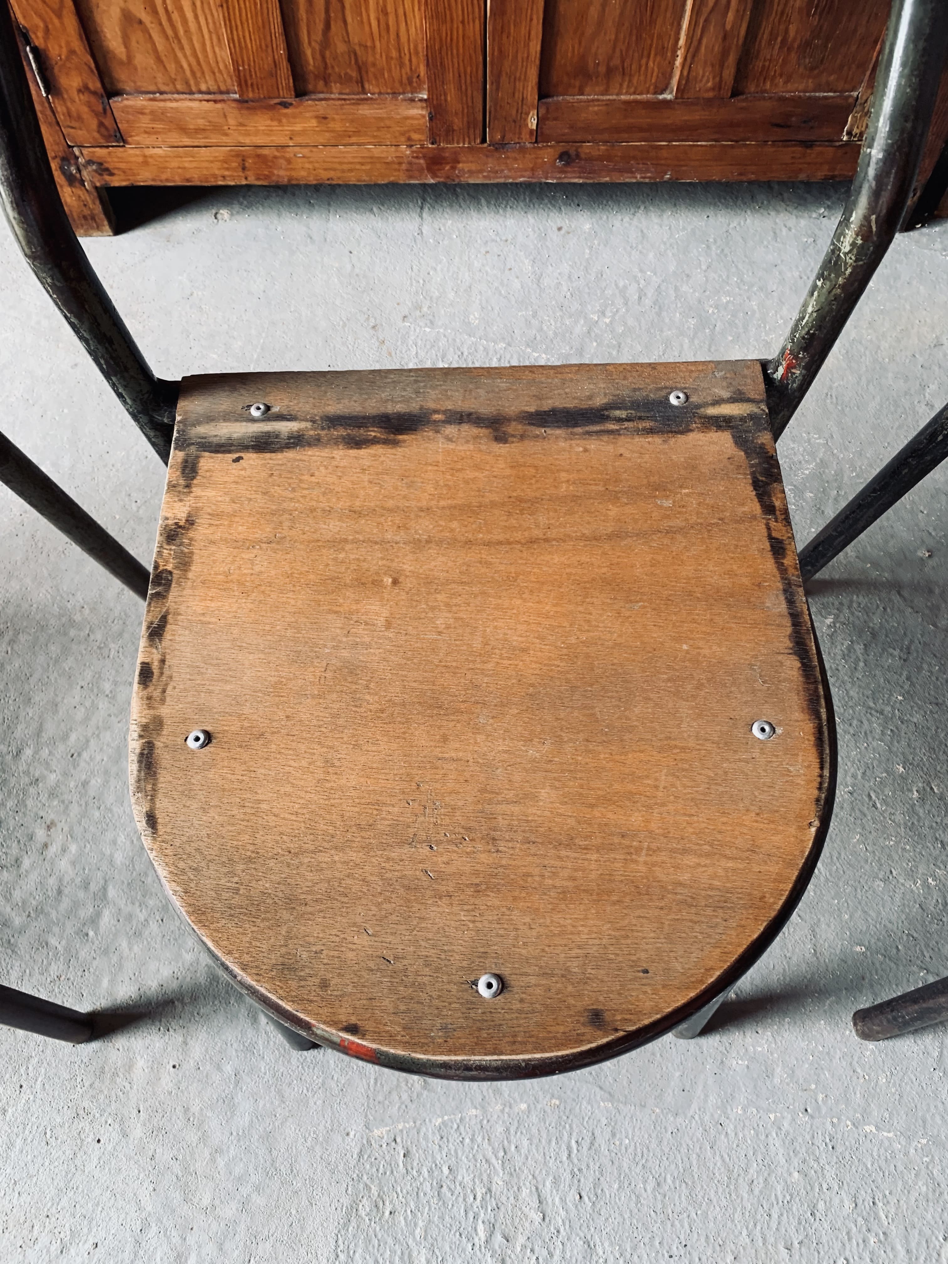 Set of 2 Mobilor chairs - 1950's - metal and wood