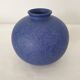 Blue ceramic ball vase diameter 19cm