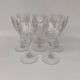 8 large Saint Louis crystal glasses, Moselle model. 1930s.