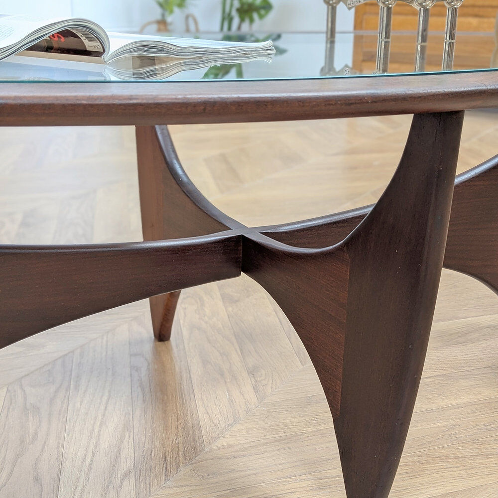 Vintage oval Astro coffee table