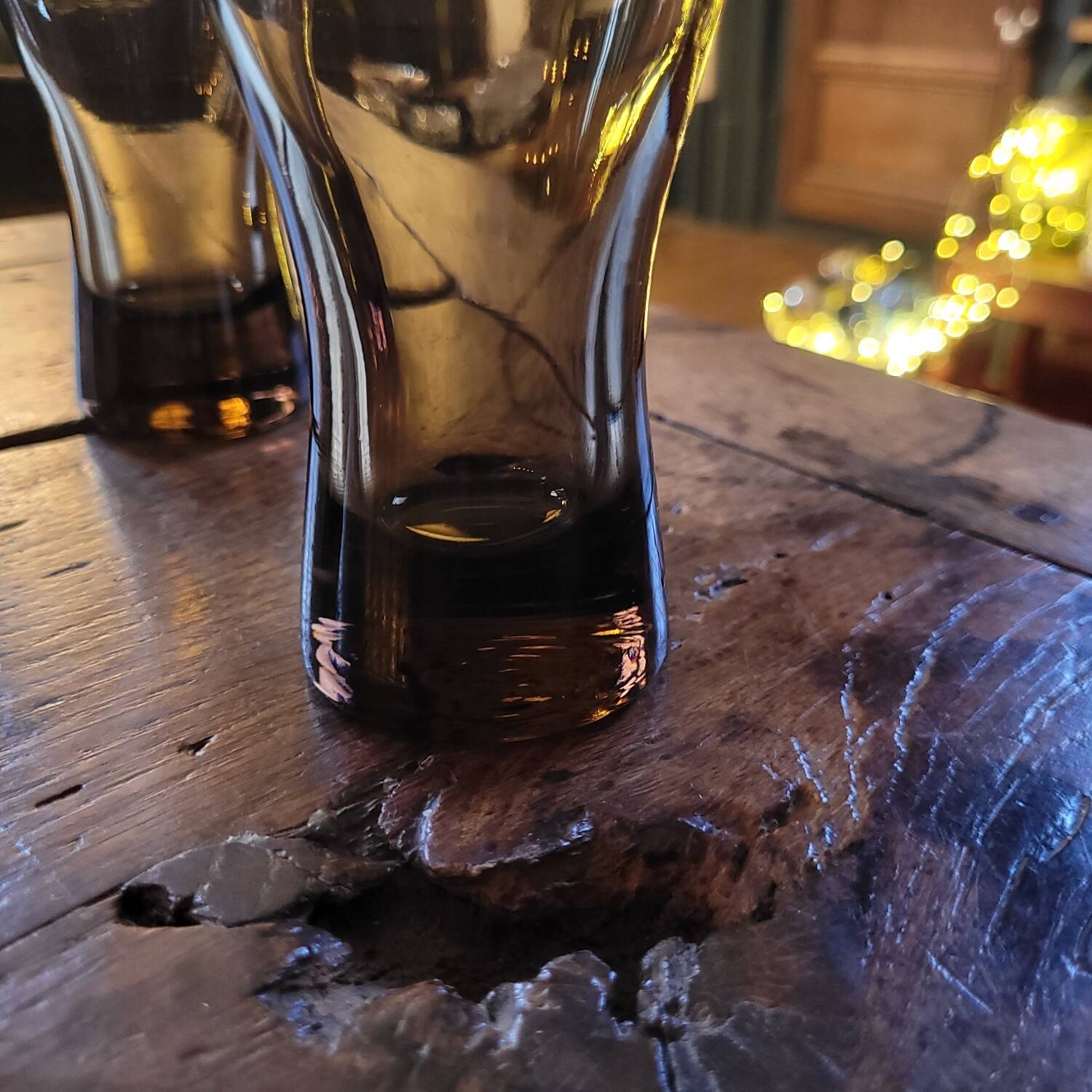 4 verres long drink en verre fumé 70s