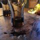 4 verres long drink en verre fumé 70s