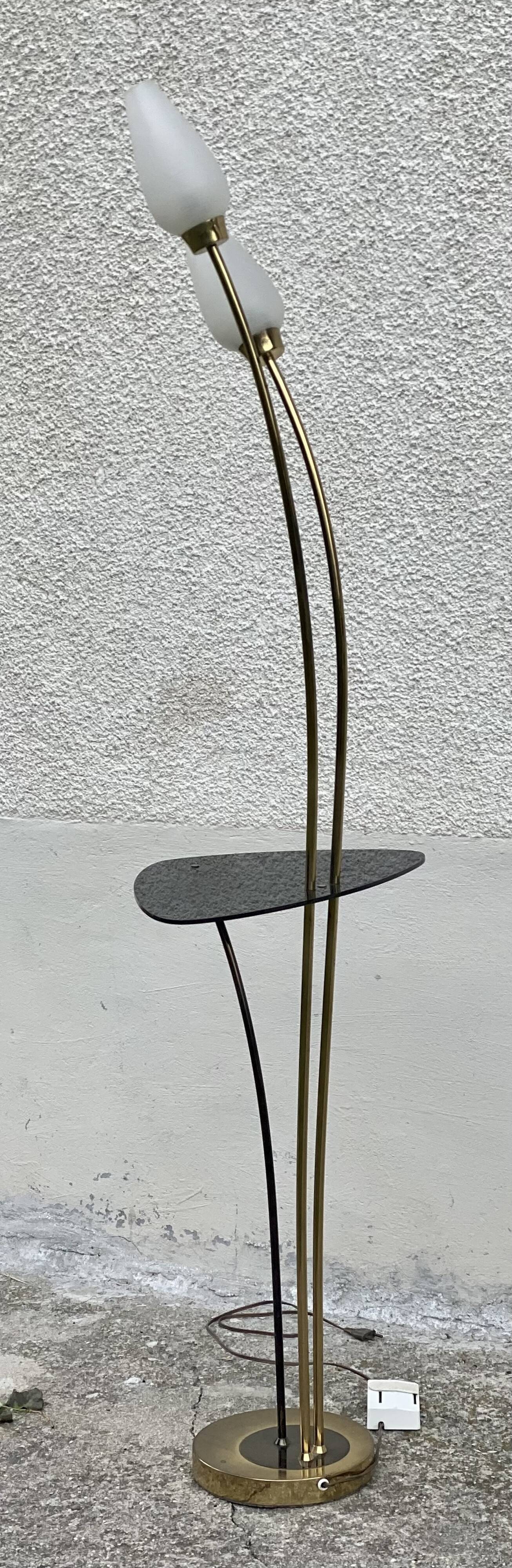 Arlus vintage 1950 reed floor lamp