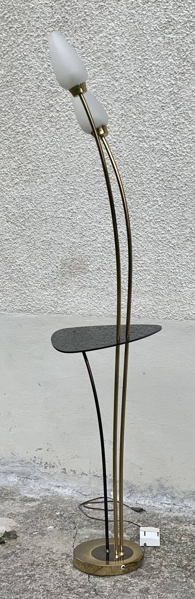 Arlus vintage 1950 reed floor lamp
