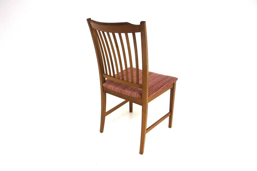 Set de 6 chaises scandinaves en noyer, Suède, 1960