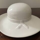 Vide poche vintage chapeau en porcelaine émaillée