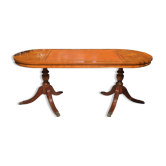 Table basse en merisier et loupe de noyer