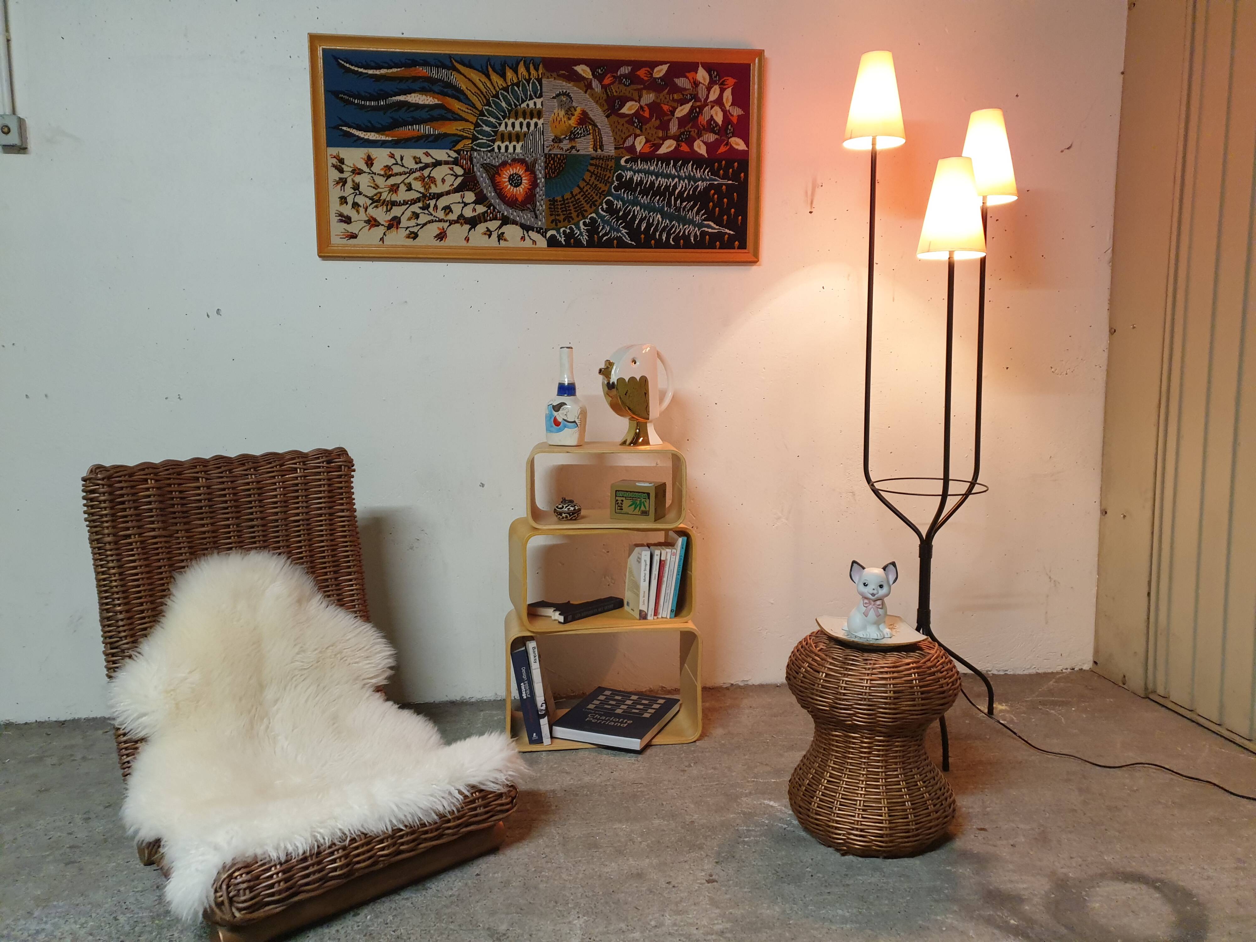 Picard Ledoux Mid-Century Framed Tapestry