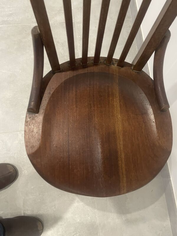 Chaise de bureau à vis, Baumann 1920