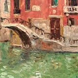 Impressionist painting in oil on cardboard - Berjonneau French school - 20th century