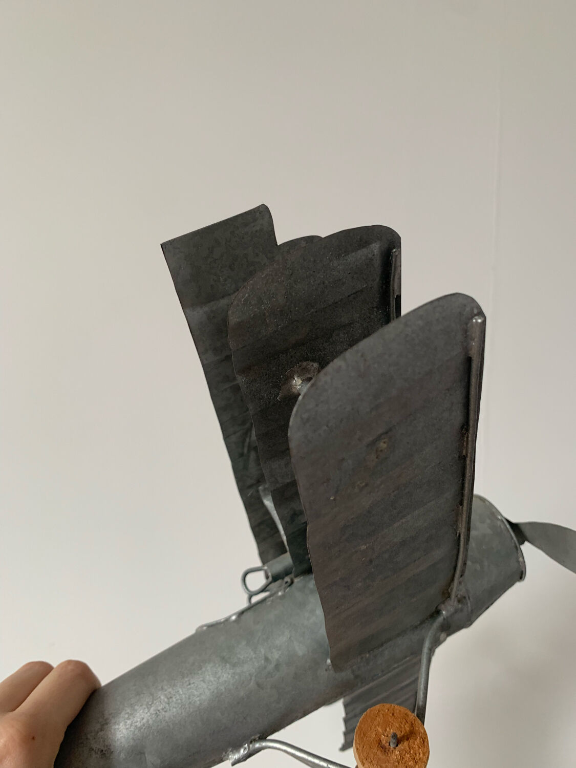 Vintage decorative metal airplane (can hang)