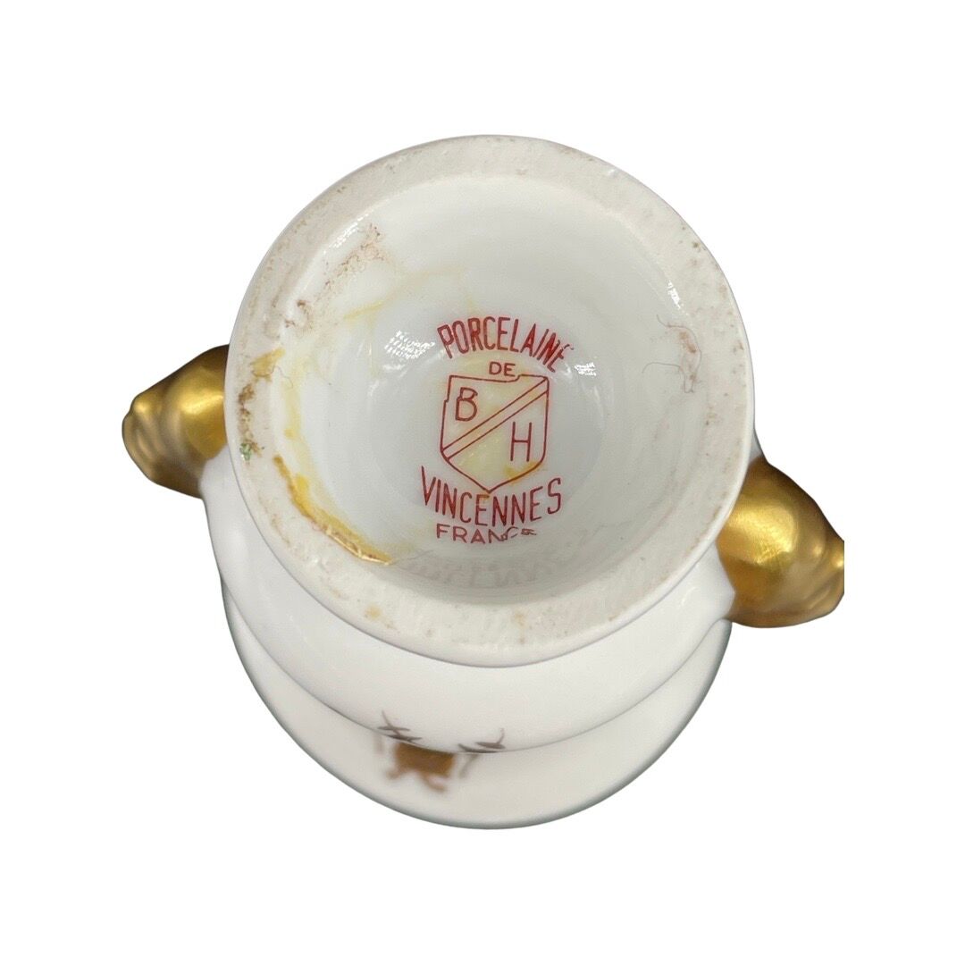 Miniature porcelain vase from Vincennes BH France