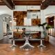 Vintage 1970s gastone rinaldi table and 4 chairs