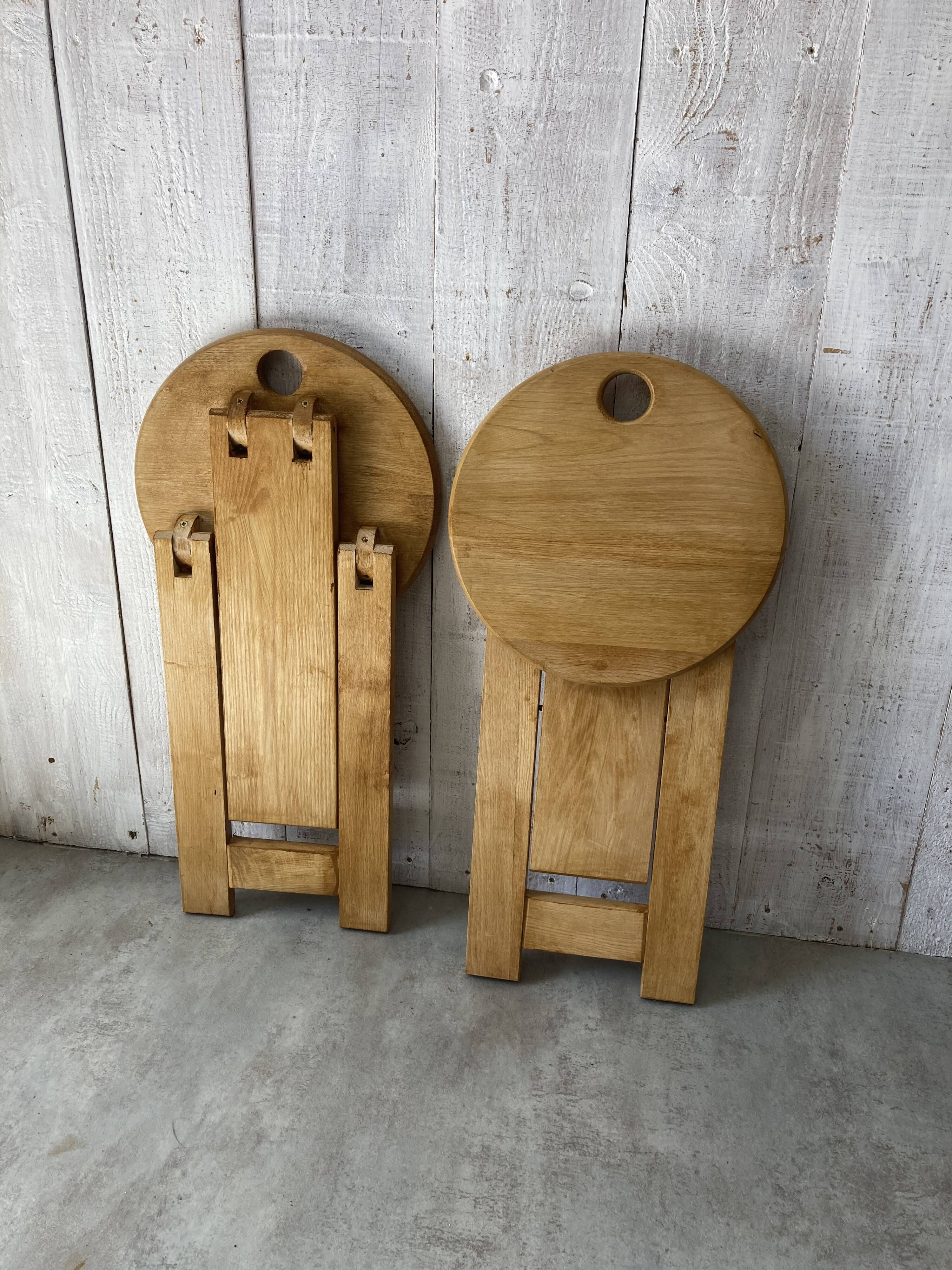 Pair of folding stools