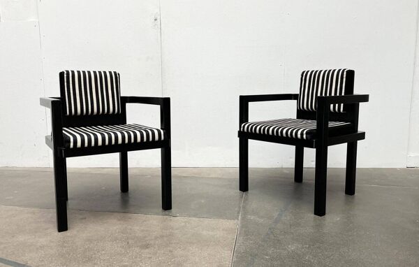 Paire de fauteuils vintage modèle D51 Fagus par Walter Gropius pour Tecta